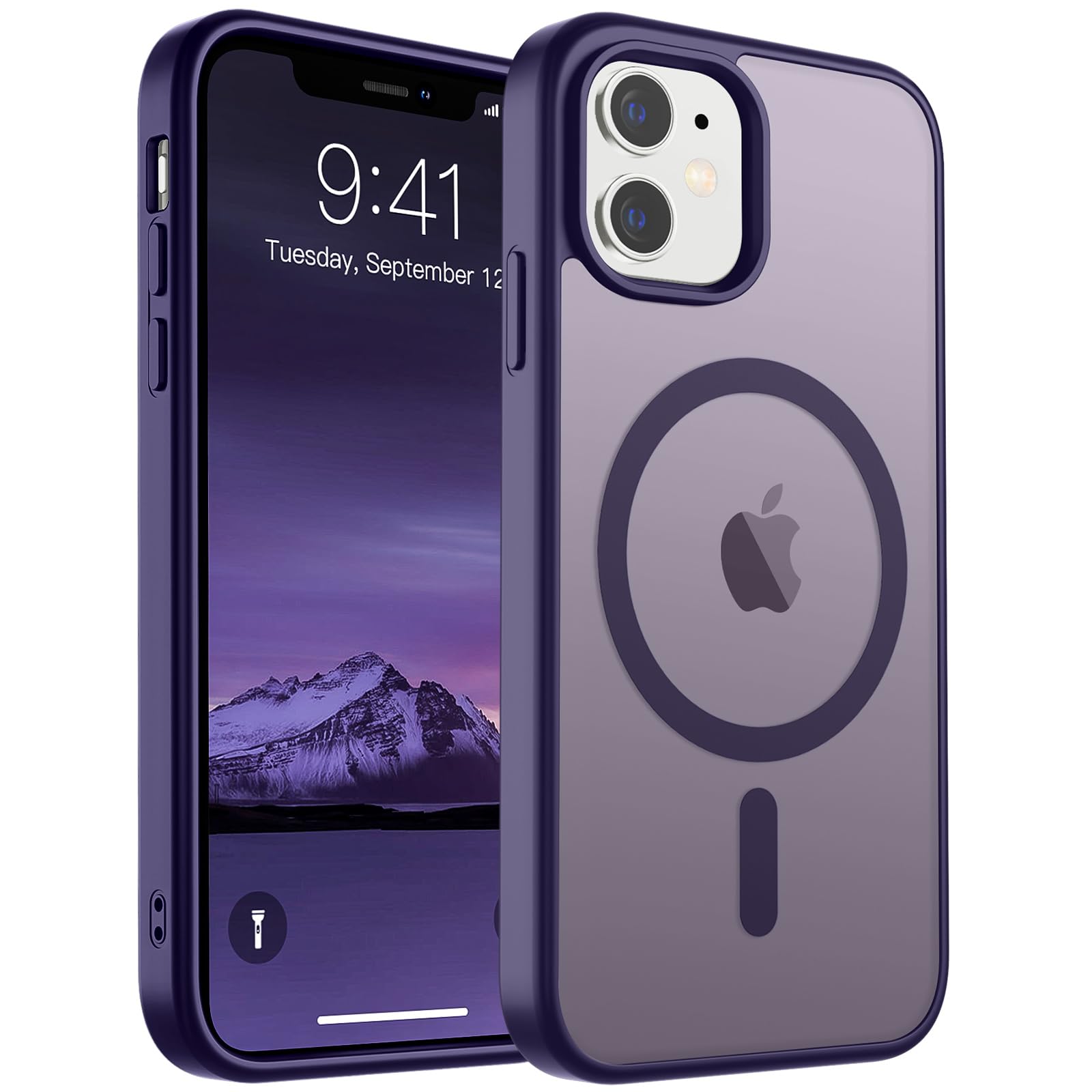 Funda Magnética Supfine Para Iphone 11 Con Magsafe, Color Morado Oscuro - Venta Internacional.