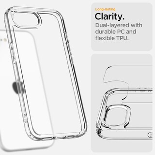 Foto 5 | Funda Spigen Ultra Hybrid Para Iphone 16e, Transparente - Venta Internacional.