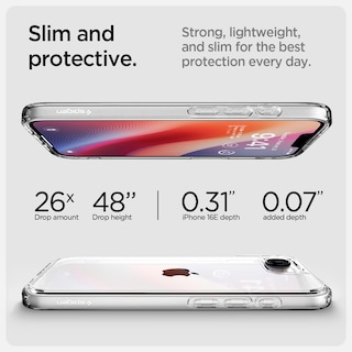 Foto 7 | Funda Spigen Ultra Hybrid Para Iphone 16e, Transparente - Venta Internacional.