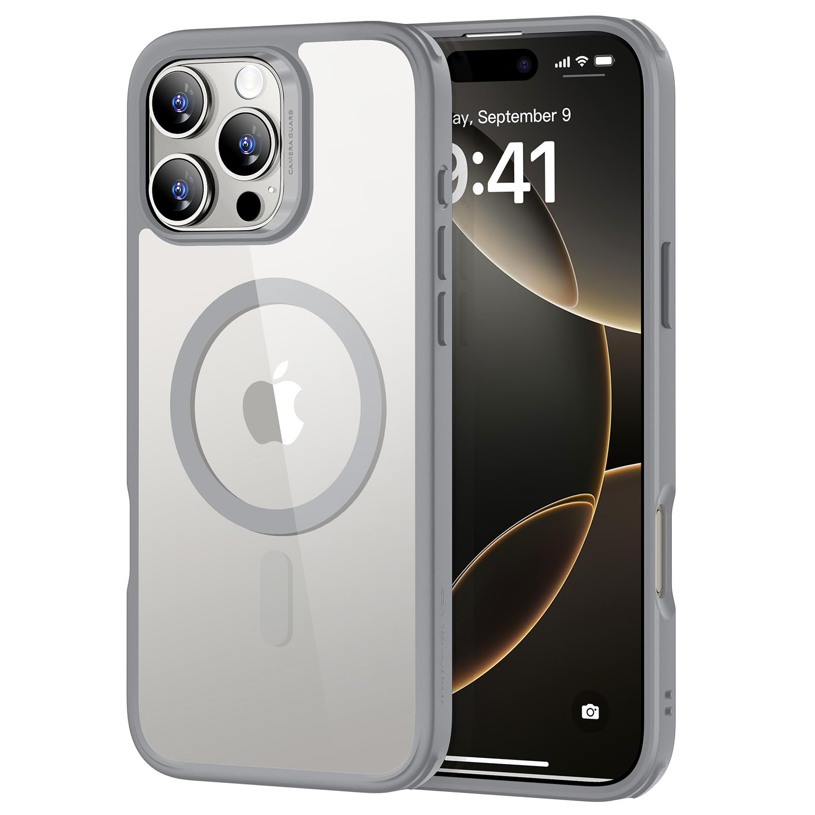 Foto 2 pulgar | Funda De Teléfono Esr Para Iphone 16 Pro Con Magsafe Clear Grey - Venta Internacional.