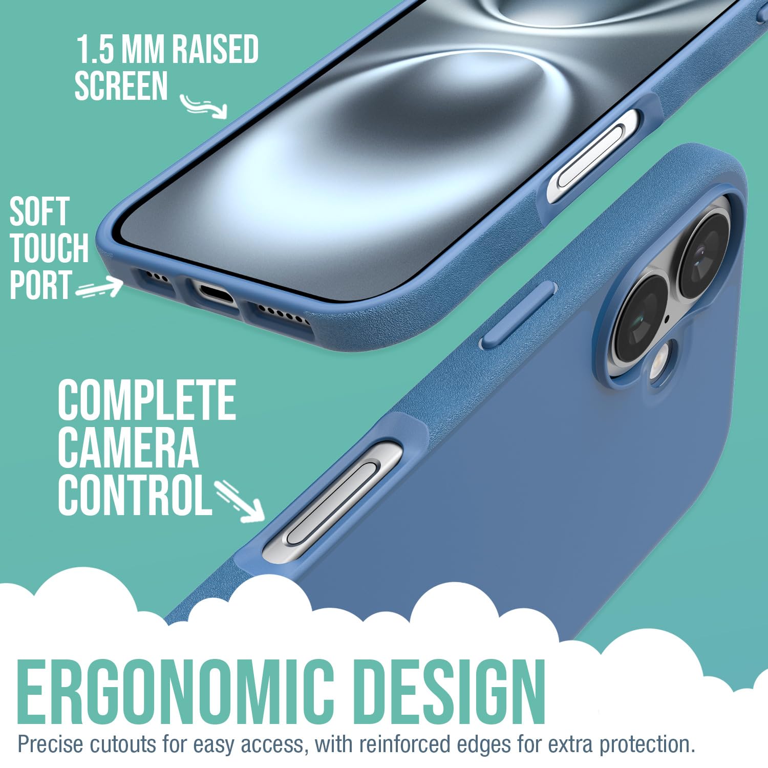 Foto 4 pulgar | Funda Smartish  Magnetic Gripmunk Para Iphone 16 Con Magsafe Blues - Venta Internacional.