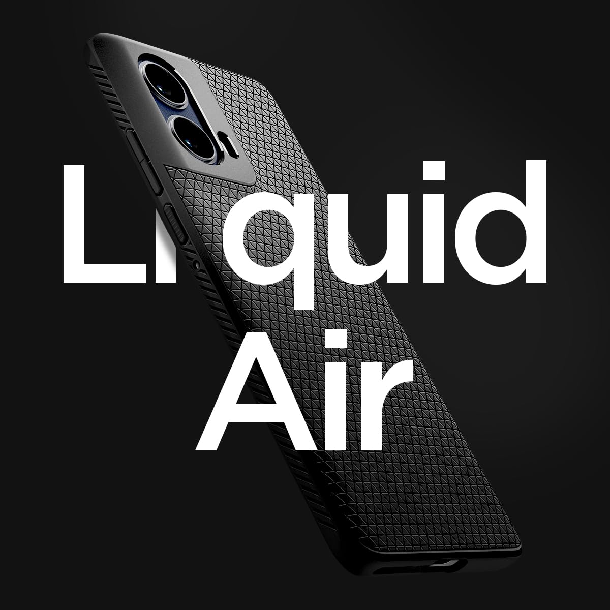 Foto 4 pulgar | Funda Spigen Liquid Air Para Motorola Edge 2024, Color Negro Mate - Venta Internacional.