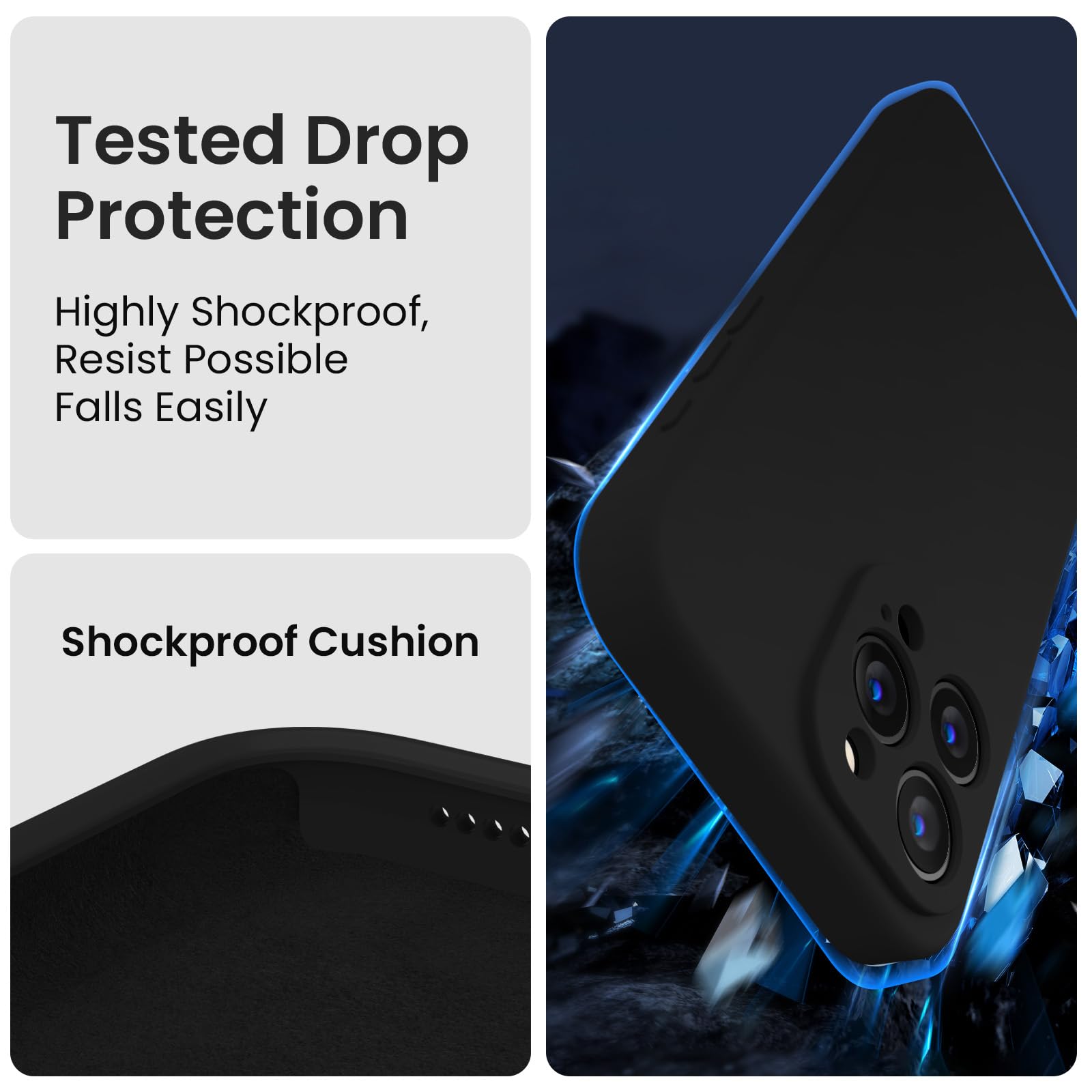 Foto 5 pulgar | Funda De Silicona Firenova Para Iphone 16 Pro Max Con Protectores De Pantalla - Venta Internacional.