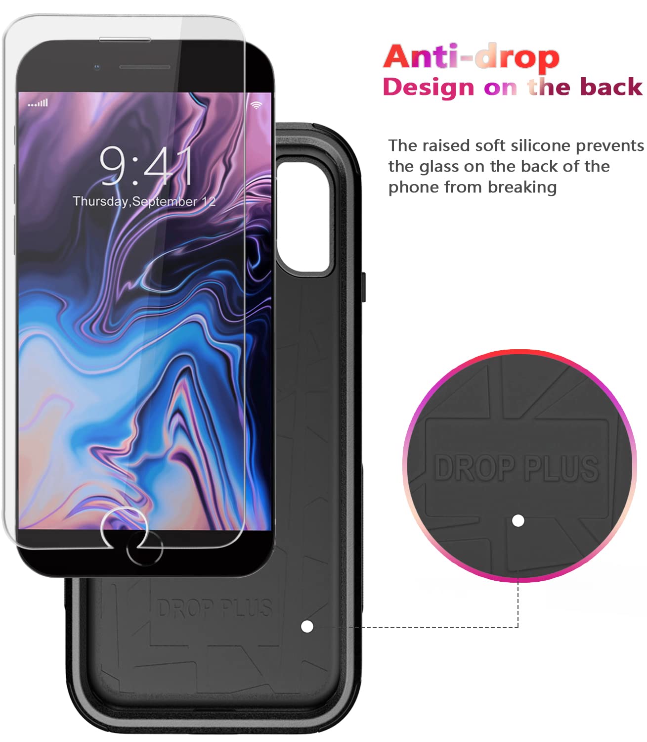 Foto 5 pulgar | Funda De Teléfono Diverbox Para Iphone 8 Plus/7 Plus Con Puerto De Pantalla. - Venta Internacional.