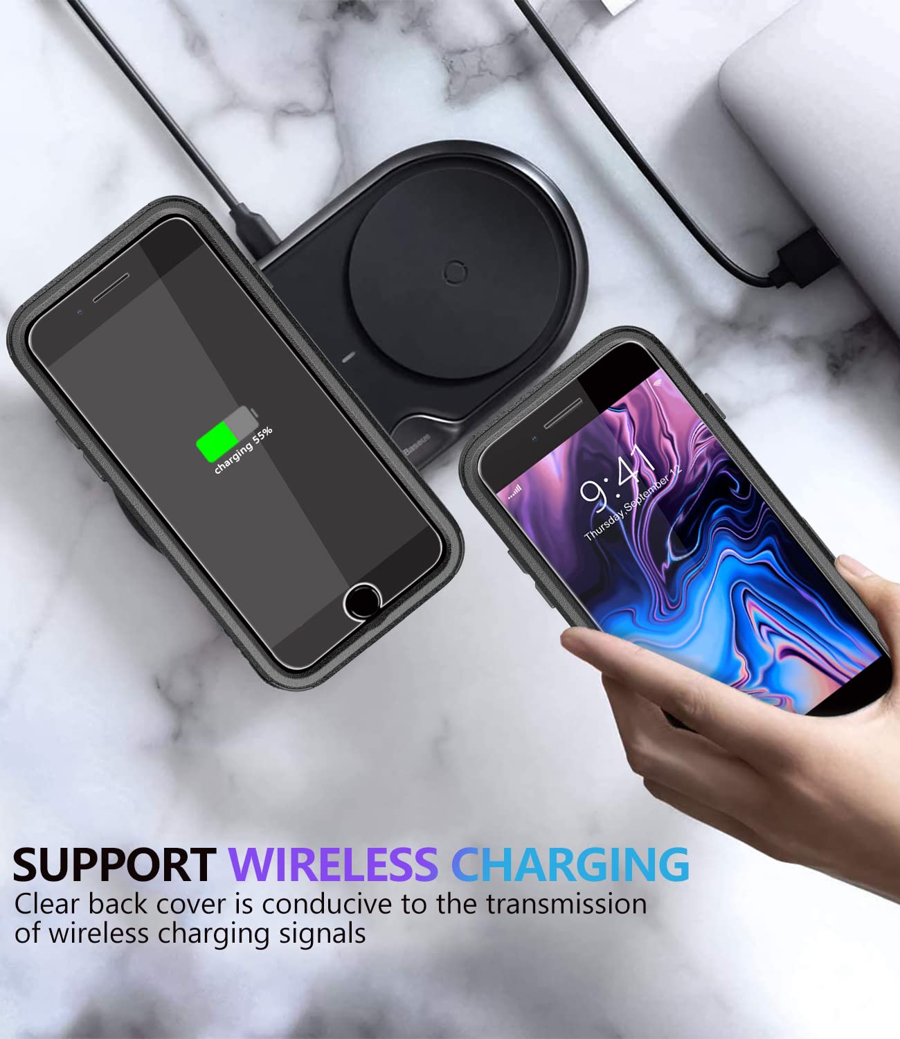 Foto 8 pulgar | Funda De Teléfono Diverbox Para Iphone 8 Plus/7 Plus Con Puerto De Pantalla. - Venta Internacional.