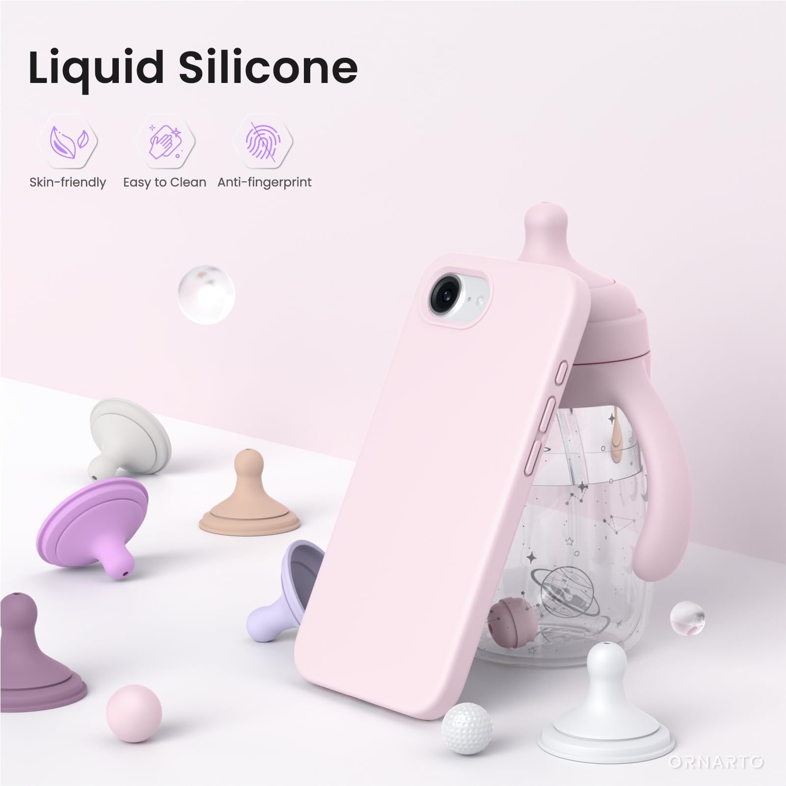 Foto 4 pulgar | Funda De Teléfono Ornarto Compatible Con Iphone 16e 6.1 Pulgadas 2025 - Venta Internacional.