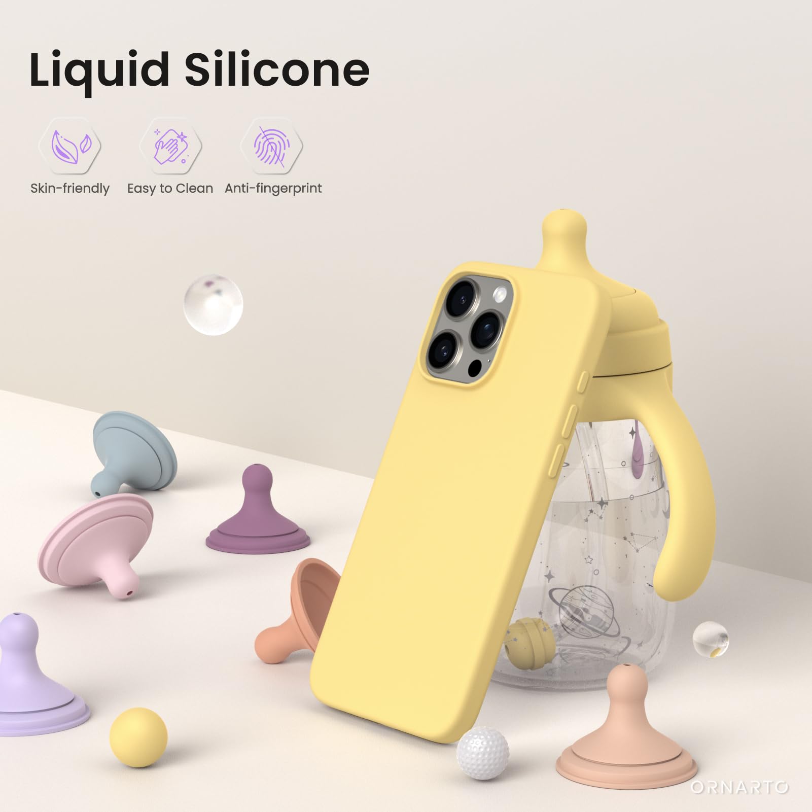 Foto 4 pulgar | Funda De Teléfono Ornarto Compatible Con Iphone 16 Pro Max De 6.9'' - Venta Internacional.