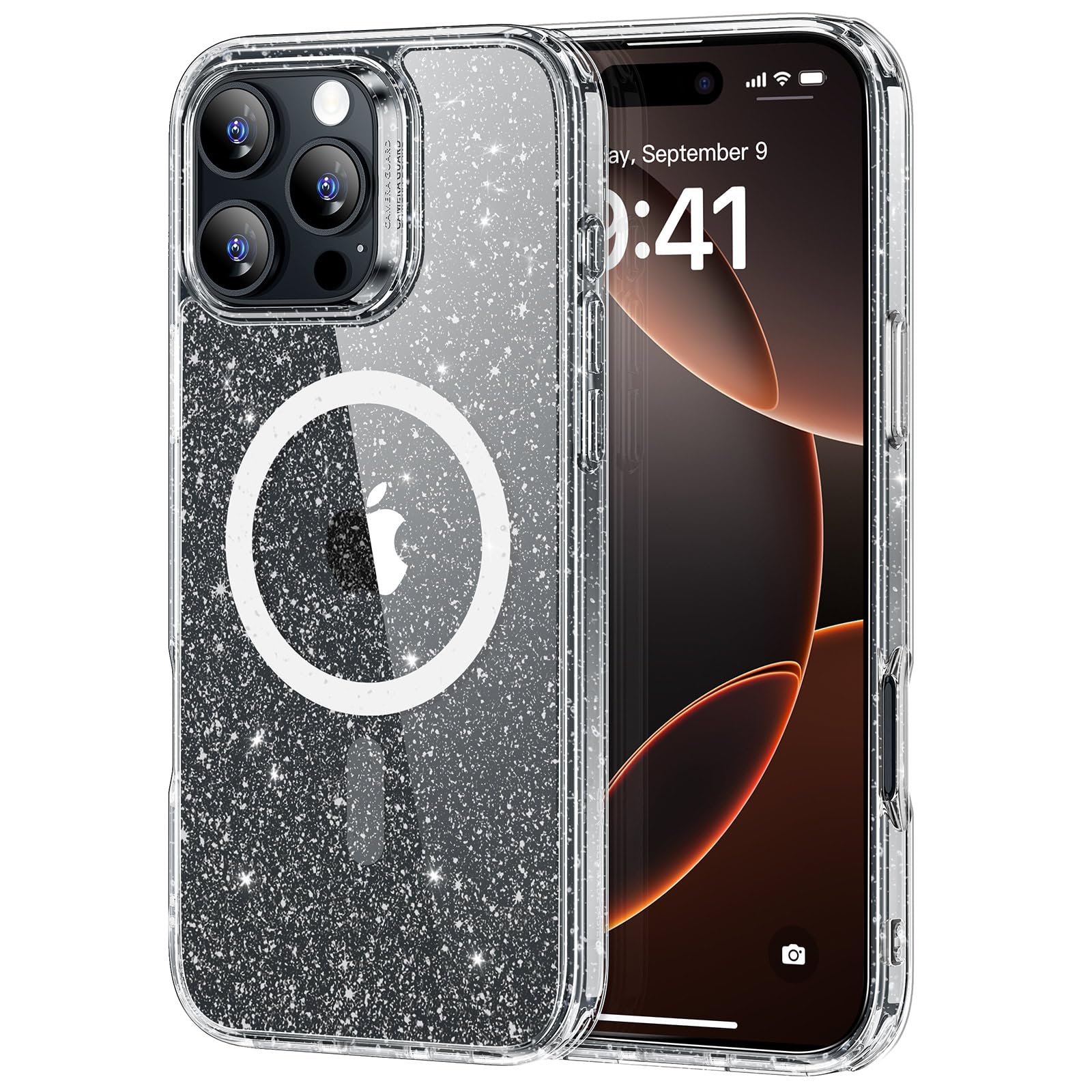 Foto 2 pulgar | Funda De Teléfono Esr Para Iphone 16 Pro Max Con Magsafe Clear Shimmer - Venta Internacional.