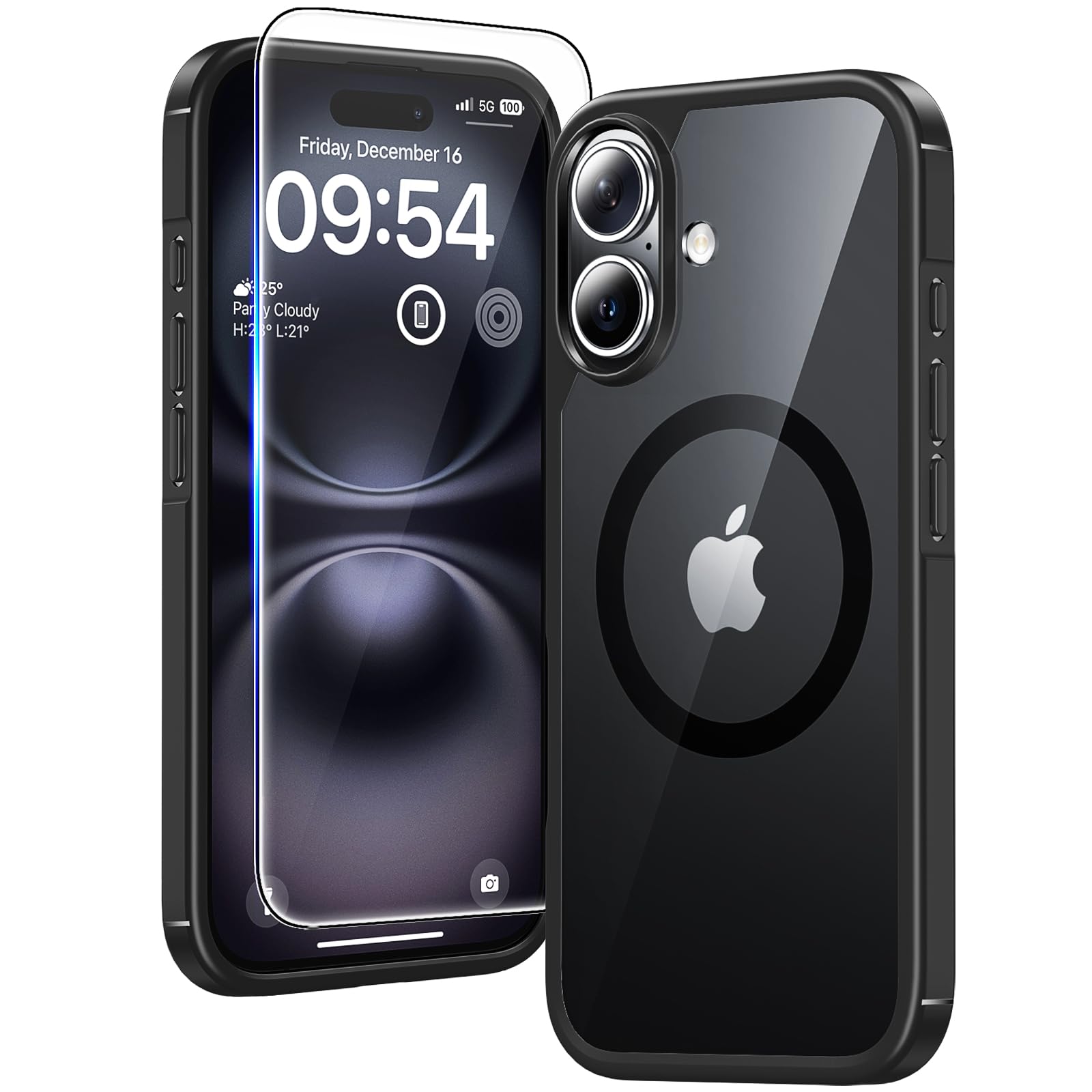 Foto 1 | Funda De Teléfono Tauri 3 En 1 Para Iphone 16 Con 2 Protectores De Pantalla - Venta Internacional.