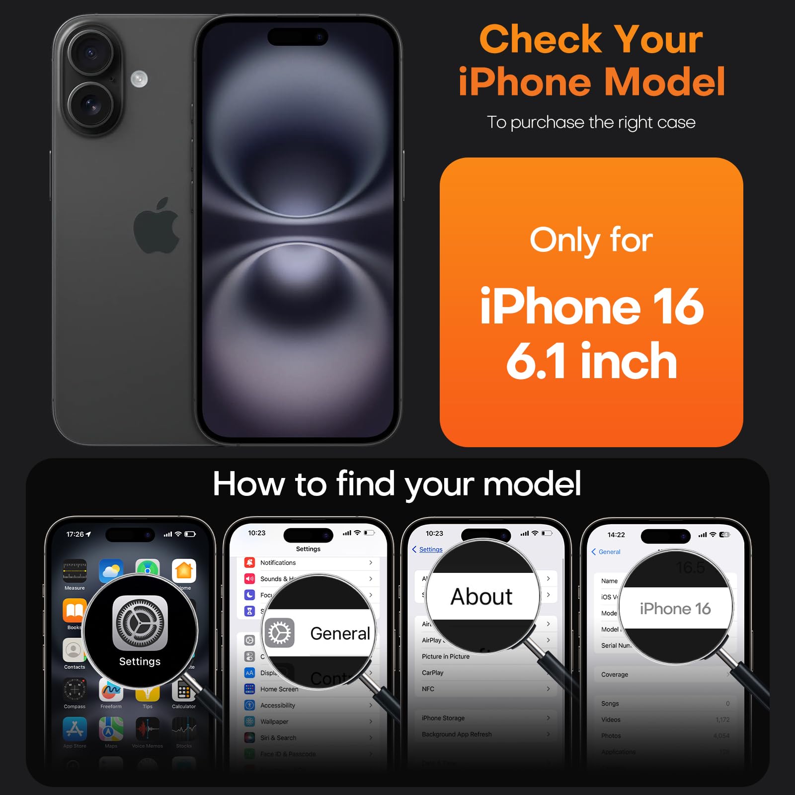 Foto 7 | Funda De Teléfono Tauri 3 En 1 Para Iphone 16 Con 2 Protectores De Pantalla - Venta Internacional.