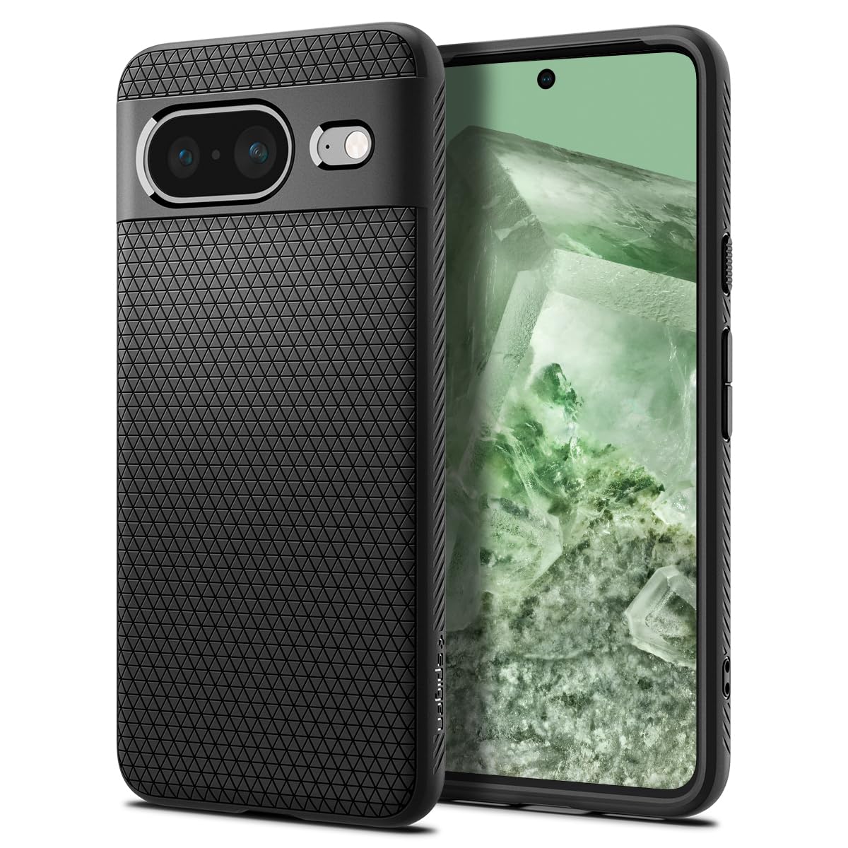 Foto 2 pulgar | Funda Spigen Liquid Air Armor Para Pixel 8 (2023), Color Negro Mate - Venta Internacional.