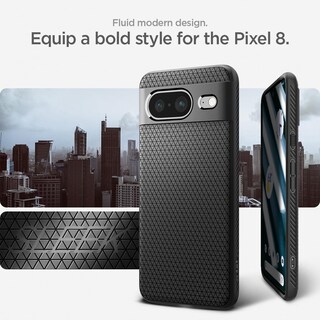 Foto 3 | Funda Spigen Liquid Air Armor Para Pixel 8 (2023), Color Negro Mate - Venta Internacional.