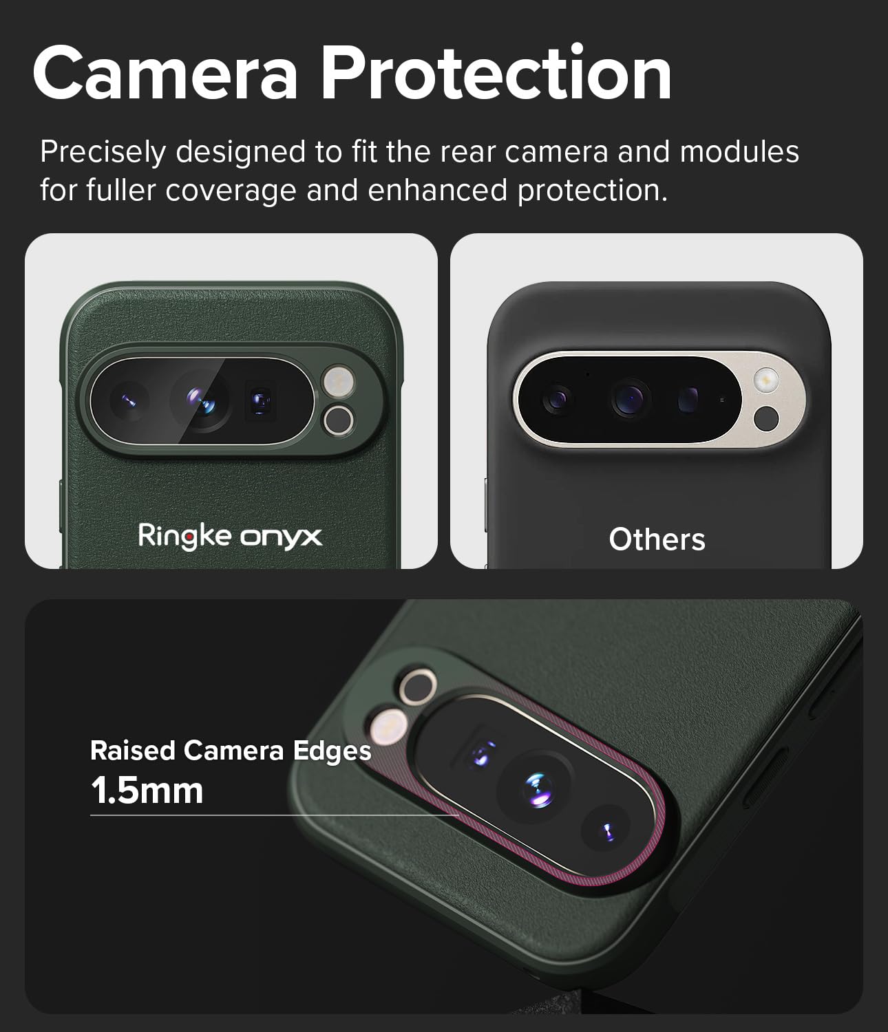 Foto 4 pulgar | Funda Magnética Ringke Onyx Verde Oscuro Para Google Pixel 9 Pro - Venta Internacional.