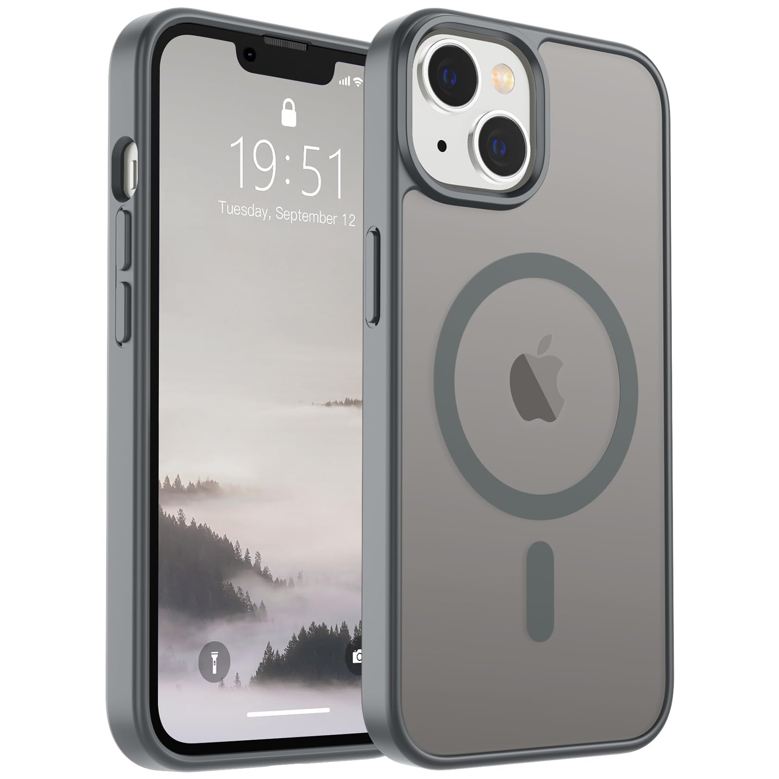 Foto 2 pulgar | Funda Magnética Supfine Para Iphone 15 Plus/14 Plus Gris - Venta Internacional.