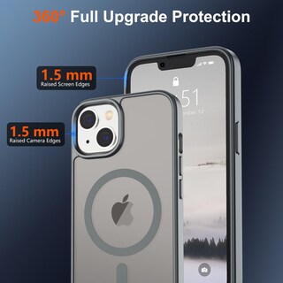 Foto 4 | Funda Magnética Supfine Para Iphone 15 Plus/14 Plus Gris - Venta Internacional.