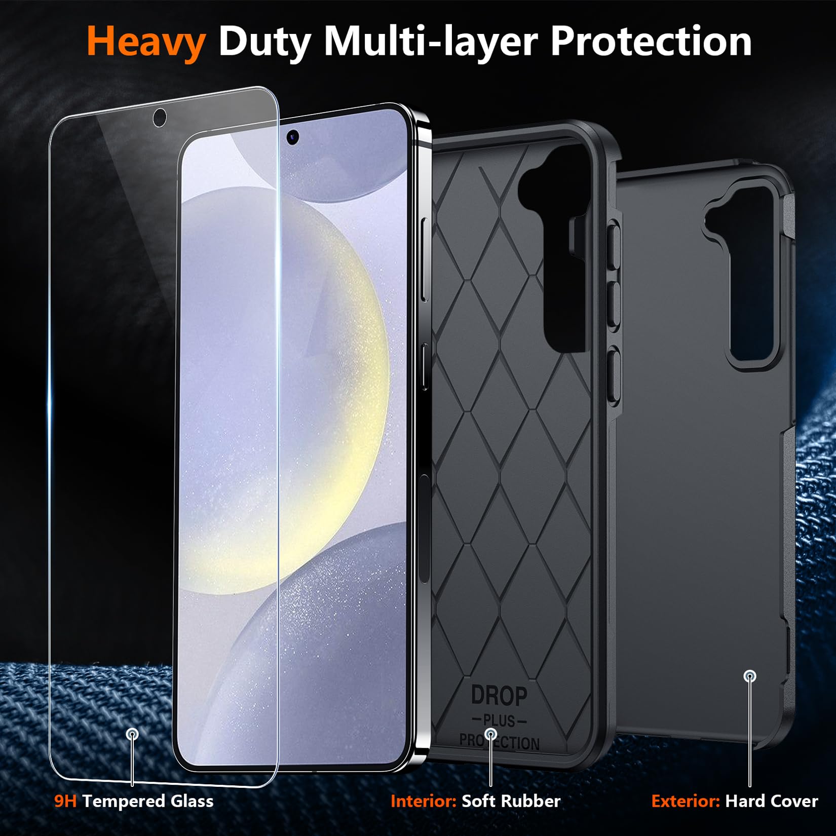Foto 3 | Funda De Teléfono Spidercase Para Samsung Galaxy S24 Con Protectores - Venta Internacional.