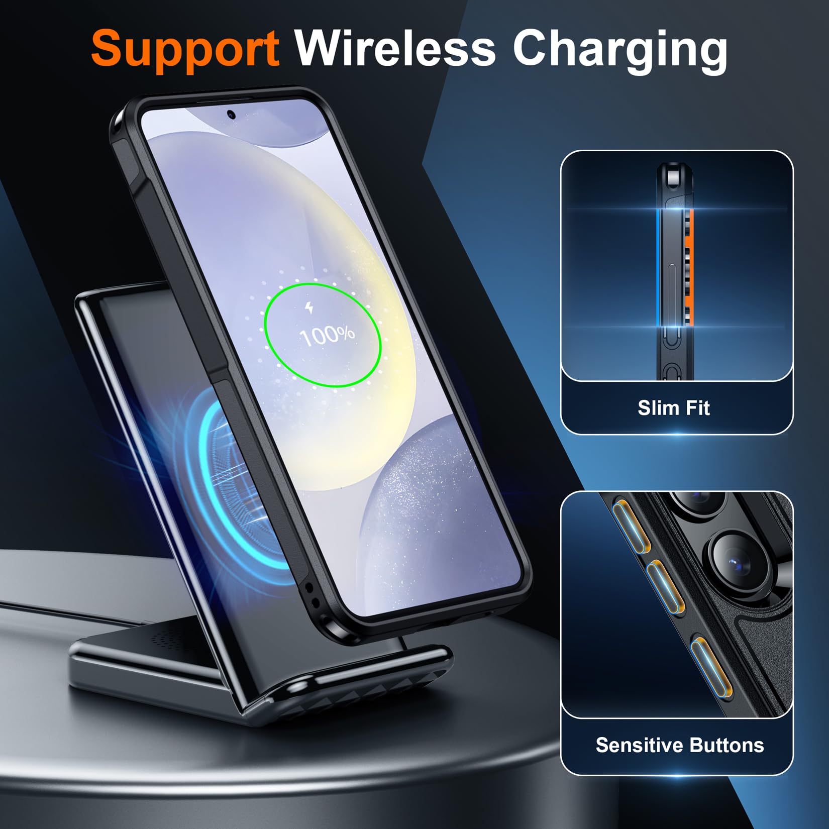 Foto 6 pulgar | Funda De Teléfono Spidercase Para Samsung Galaxy S24 Con Protectores - Venta Internacional.