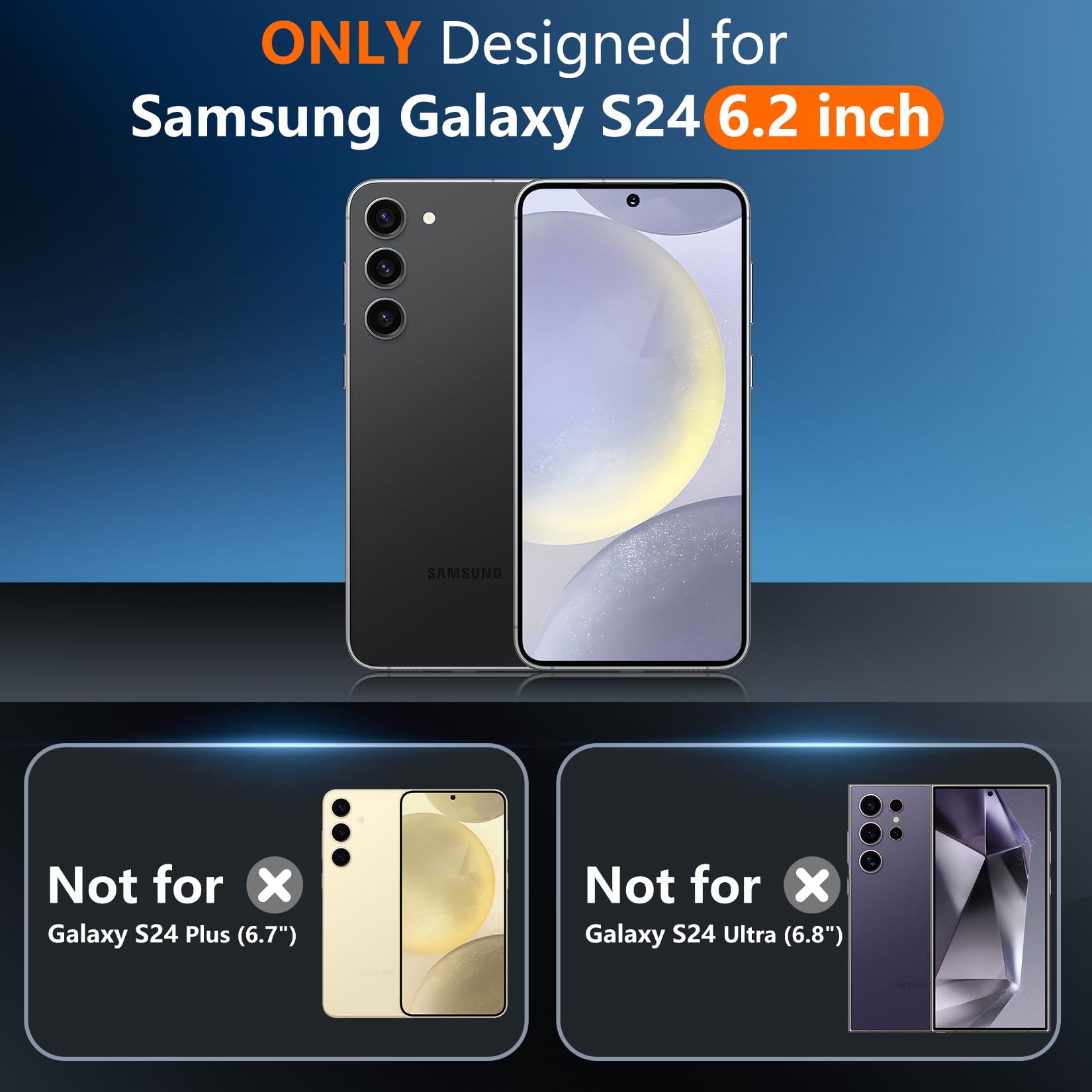 Foto 8 pulgar | Funda De Teléfono Spidercase Para Samsung Galaxy S24 Con Protectores - Venta Internacional.