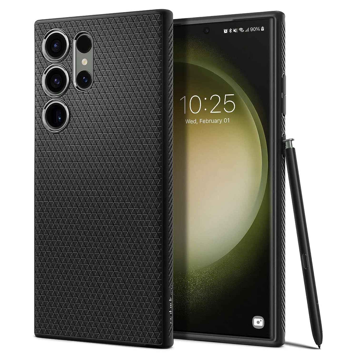 Foto 5 pulgar | Funda Spigen Liquid Air Para Galaxy S23, Color Negro Mate - Venta Internacional.
