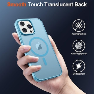 Foto 6 | Funda Magnética Supfine Para Iphone 16 Pro, Color Azul Cielo - Venta Internacional.