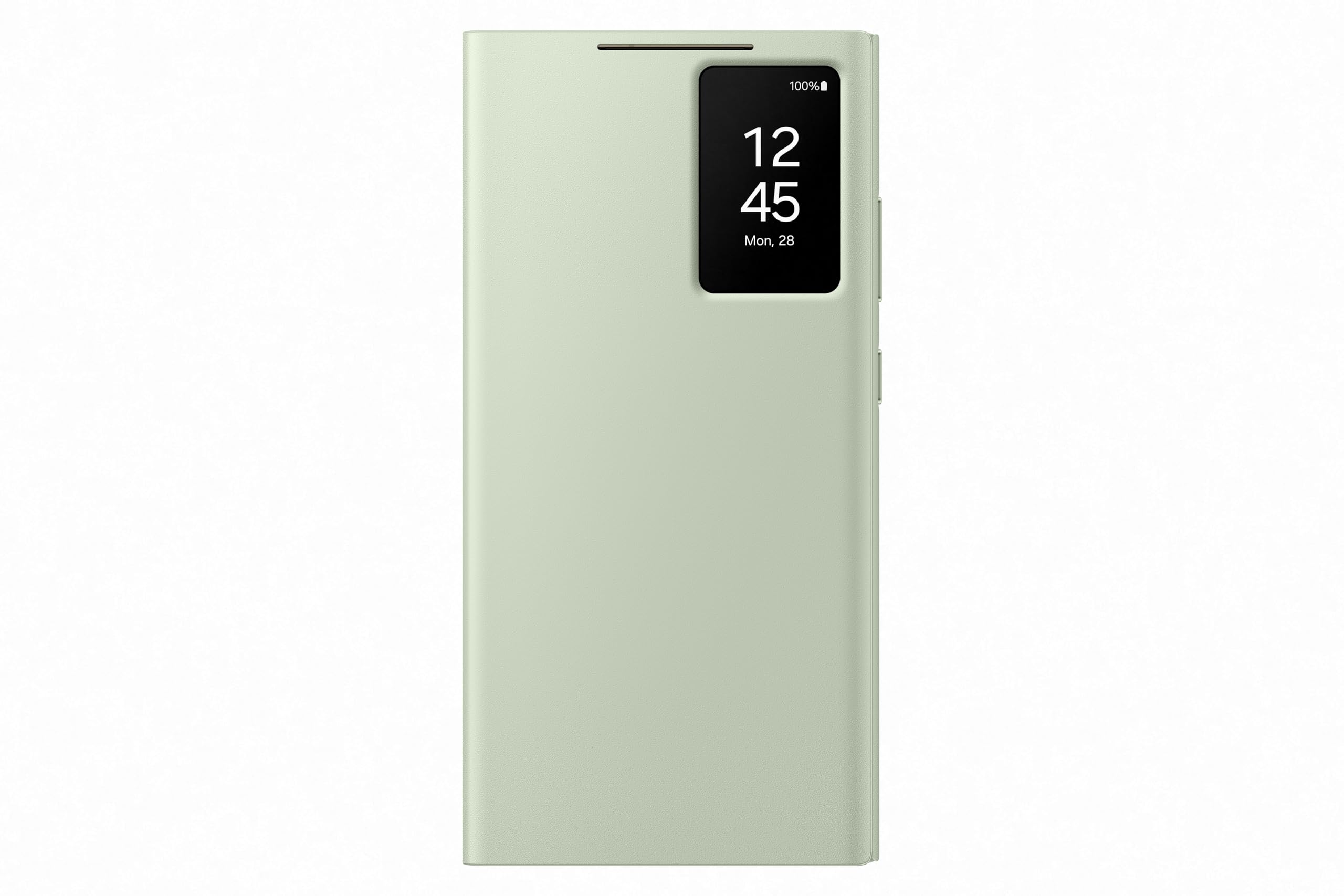 Funda Smart View Wallet Para Samsung Galaxy S24, Color Verde Claro - Venta Internacional.