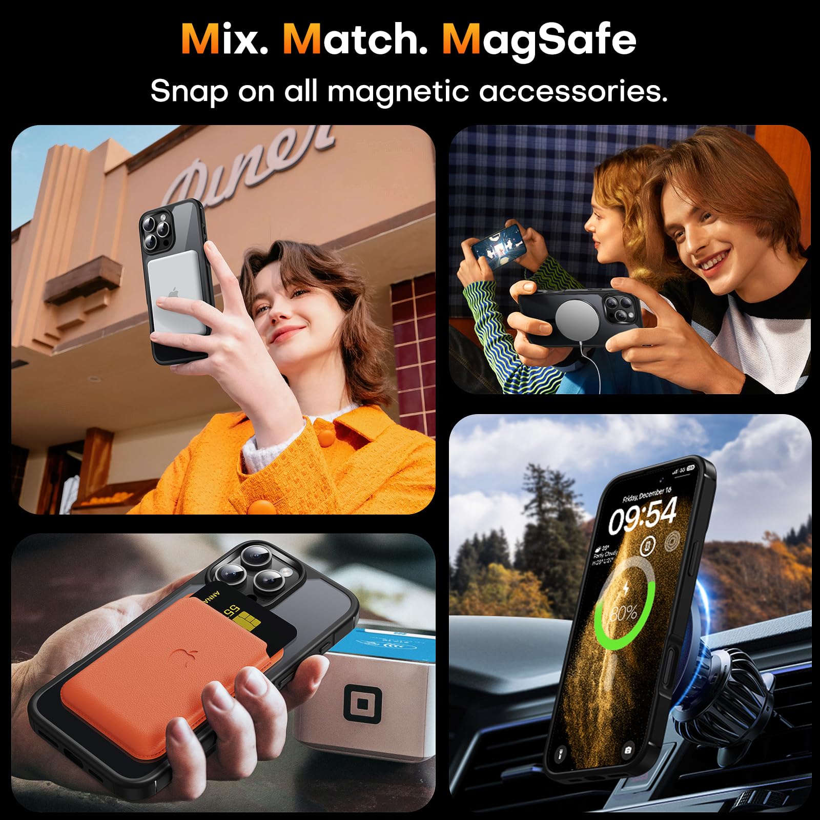 Foto 6 pulgar | Funda Tauri 3 En 1 Para Iphone 16 Pro Max Con 2 Protectores De Pantalla - Venta Internacional.