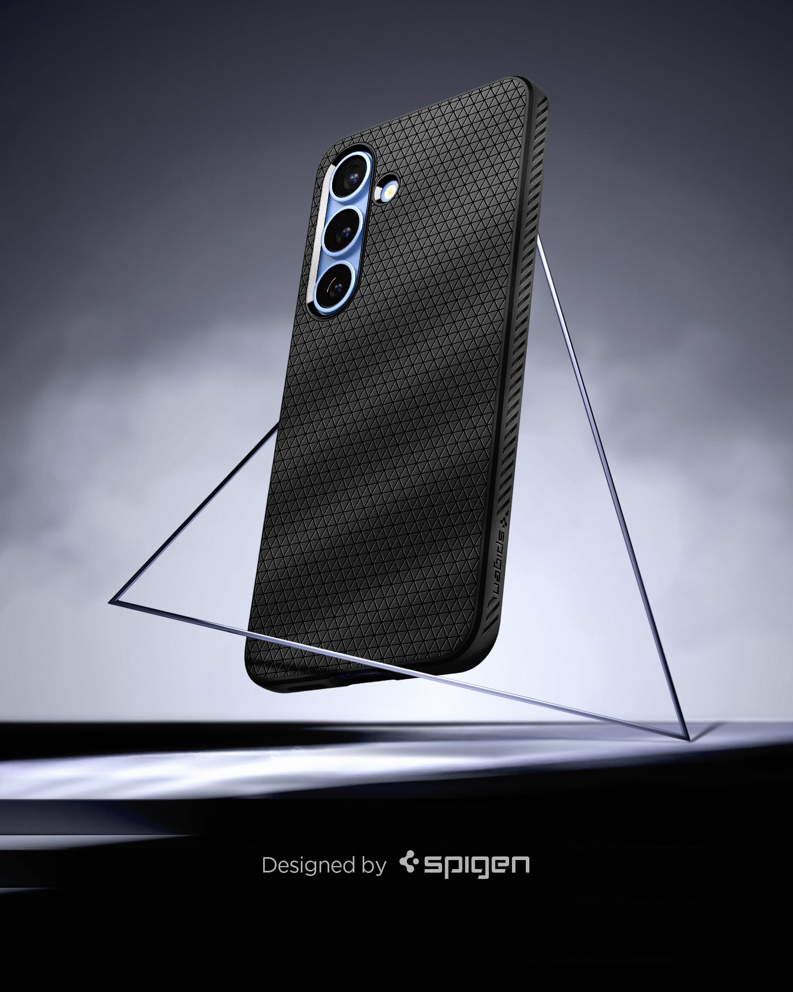 Foto 4 pulgar | Funda Spigen Liquid Air Para Samsung Galaxy S25, Color Negro Mate - Venta Internacional.