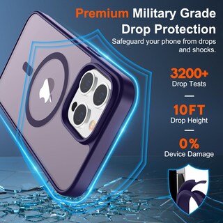 Foto 3 | Funda Magnética Supfine Para Iphone 13 Pro Max, Color Morado Oscuro - Venta Internacional.