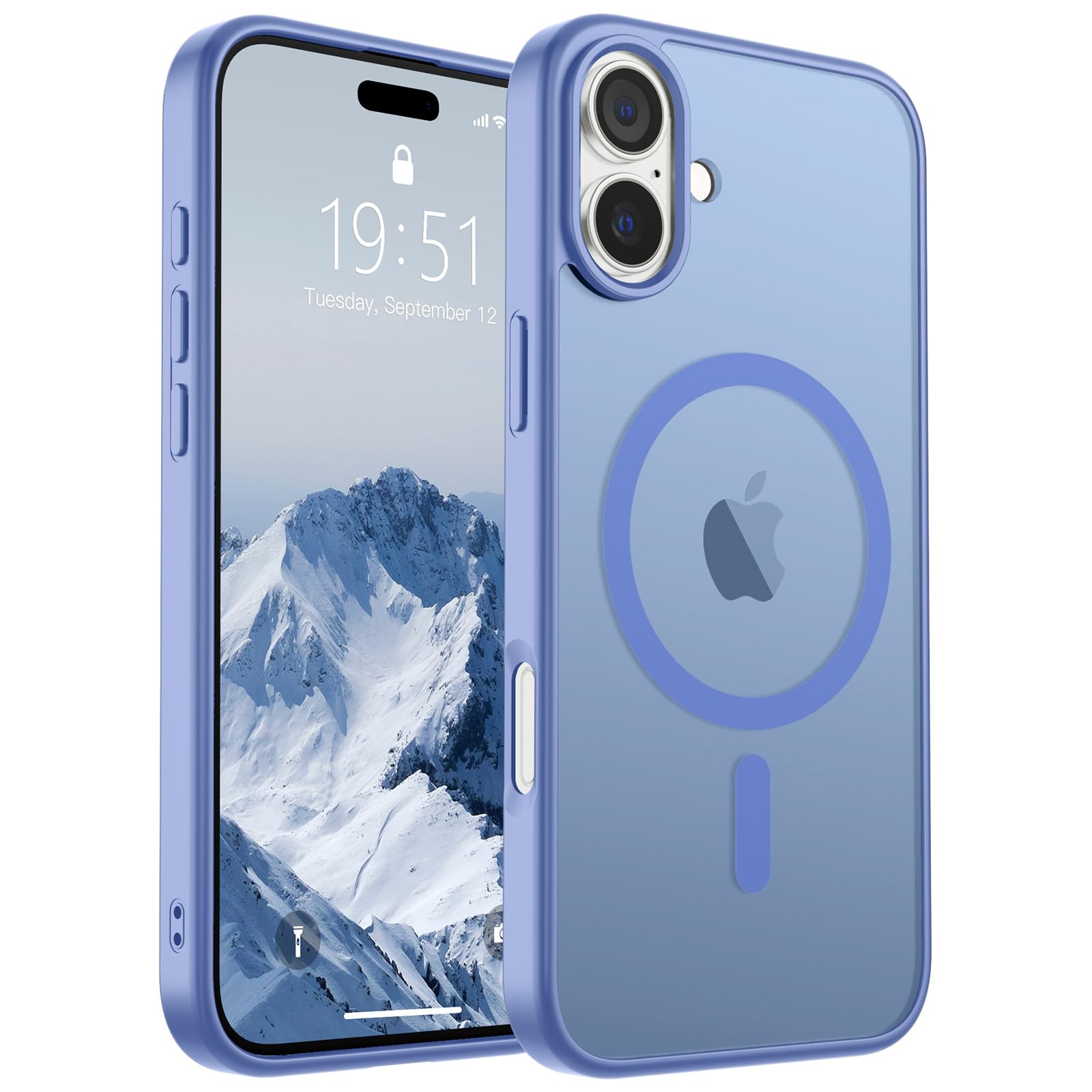 Foto 2 pulgar | Funda Magnética Supfine Para Iphone 16 Plus, Azul Y Morado - Venta Internacional.