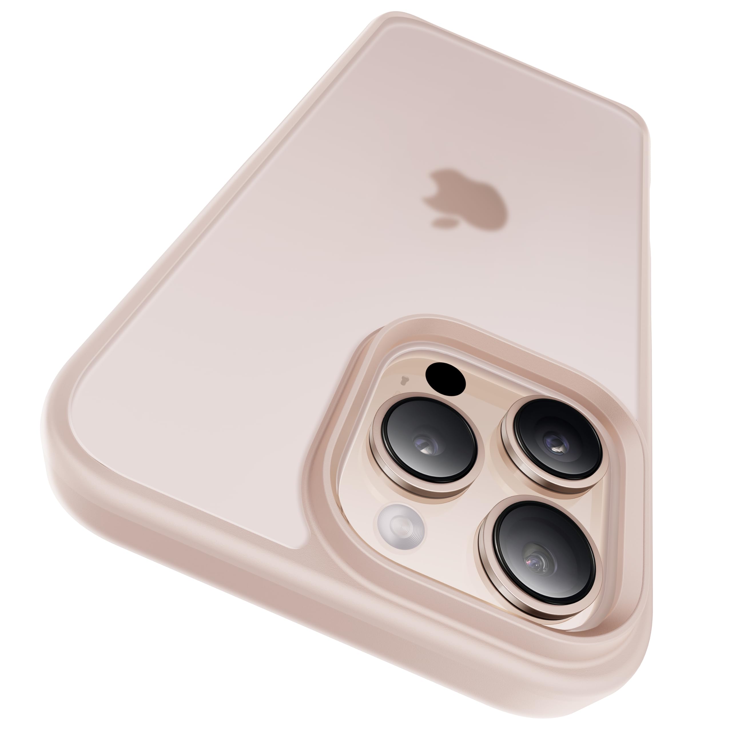 Foto 2 pulgar | Funda De Teléfono Casekoo Para Iphone 16 Pro, Oro Rosa Translúcido - Venta Internacional.
