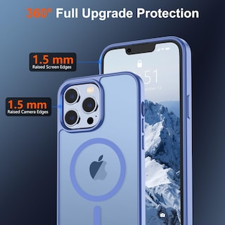 Foto 4 | Funda Magnética Supfine Para Iphone 13 Pro Max, Azul Y Morado - Venta Internacional.