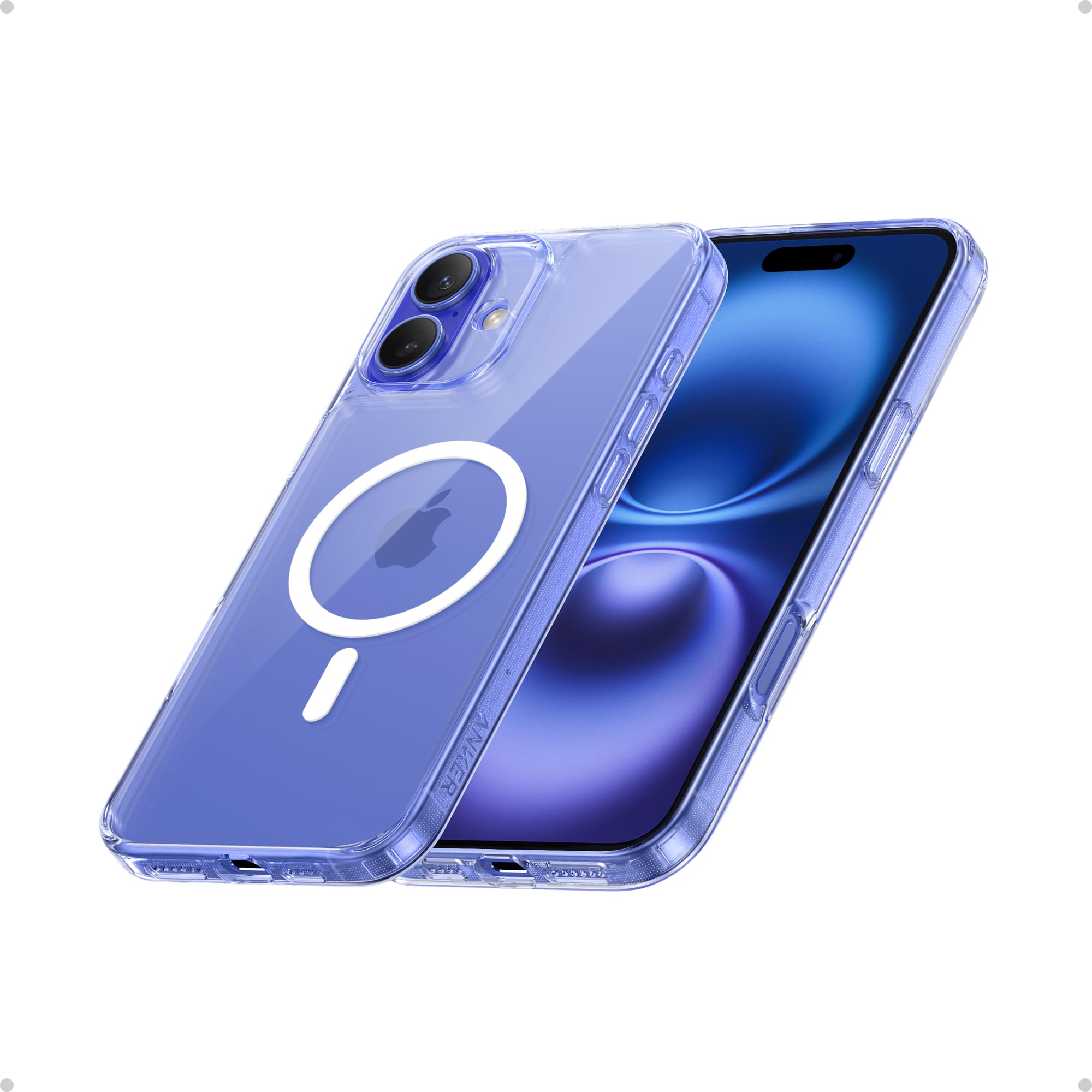 Foto 2 pulgar | Funda De Teléfono Anker Maggo Clear Magnética Para Iphone 16 - Venta Internacional.