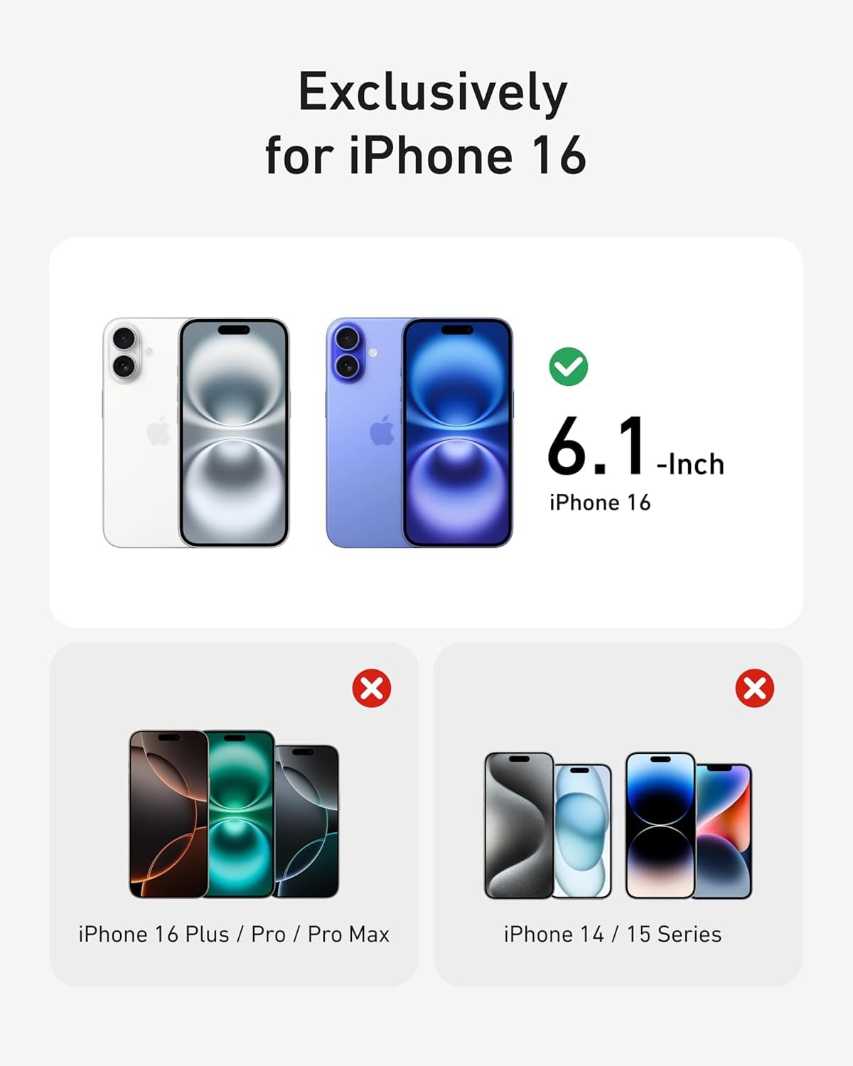 Foto 4 pulgar | Funda De Teléfono Anker Maggo Clear Magnética Para Iphone 16 - Venta Internacional.