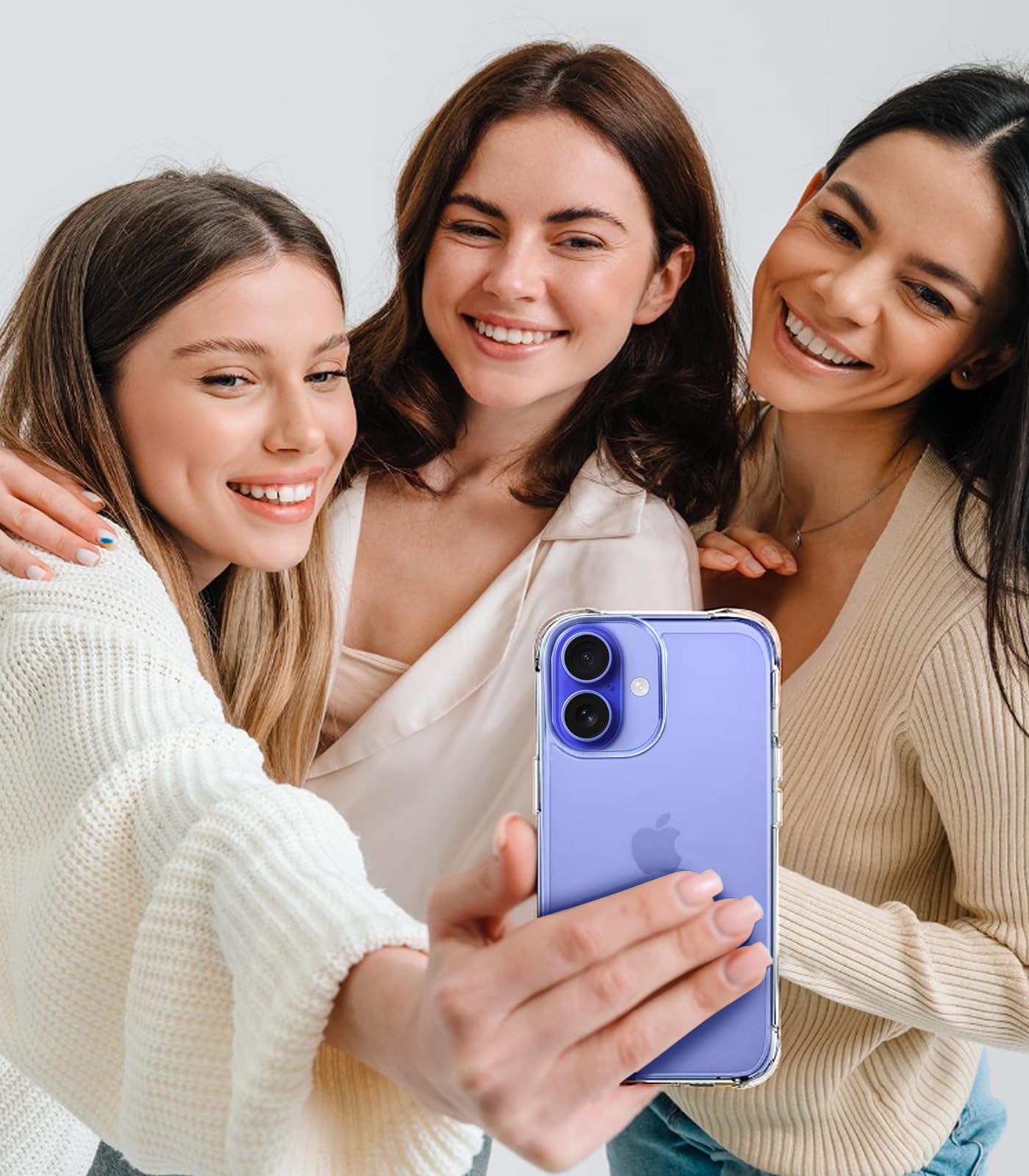 Foto 7 pulgar | Funda De Teléfono Mkeke Para Iphone 16, Transparente, Con Protección Contra Caídas De 4,9 M - Venta Internacional.