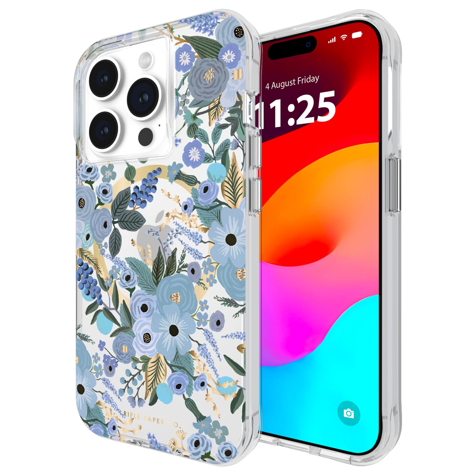 Funda Para Teléfono Case-mate Rifle Paper Co. Iphone 15 Pro Azul - Venta Internacional.