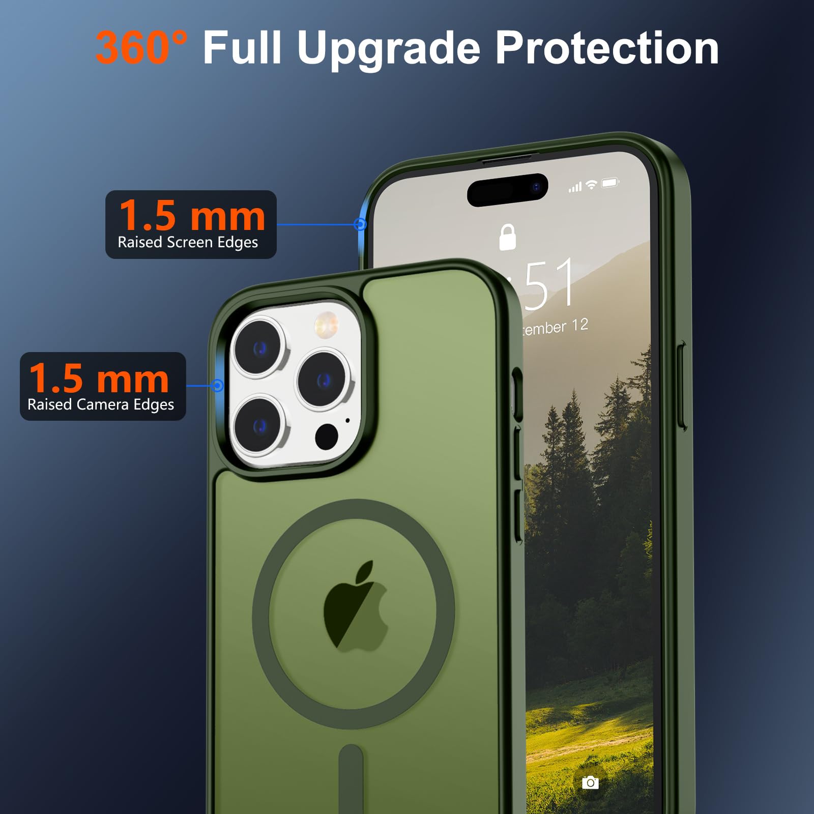 Foto 5 pulgar | Funda Magnética Supfine Para Iphone 14 Pro Cangling Green - Venta Internacional.