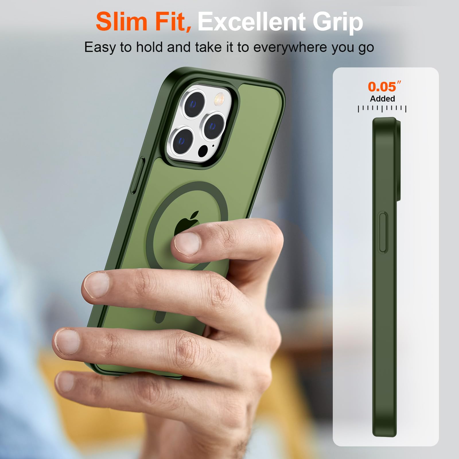 Foto 8 pulgar | Funda Magnética Supfine Para Iphone 14 Pro Cangling Green - Venta Internacional.