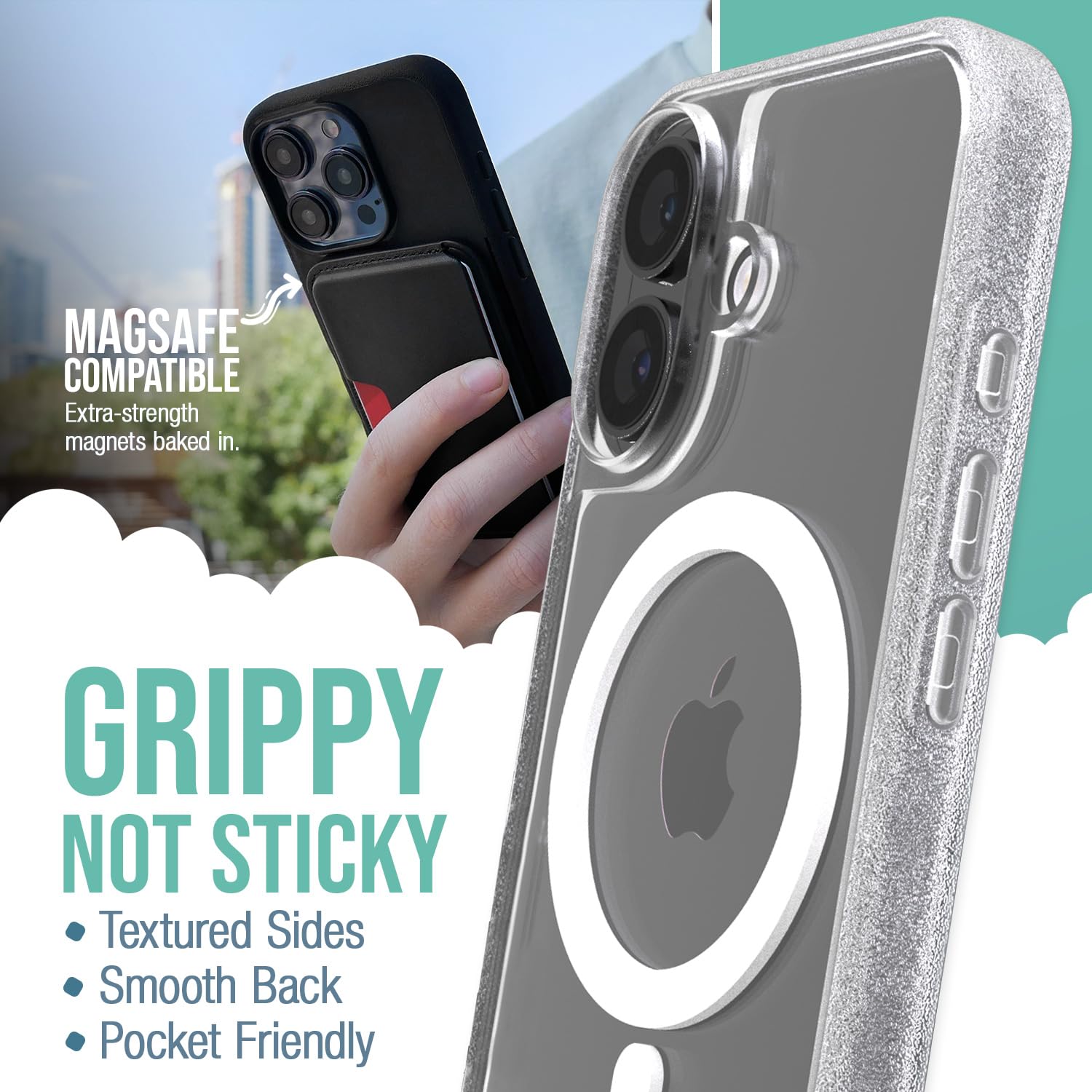 Foto 3 pulgar | Funda Magnética Smartish  Gripmunk Con Magsafe Para Iphone 16 - Venta Internacional.