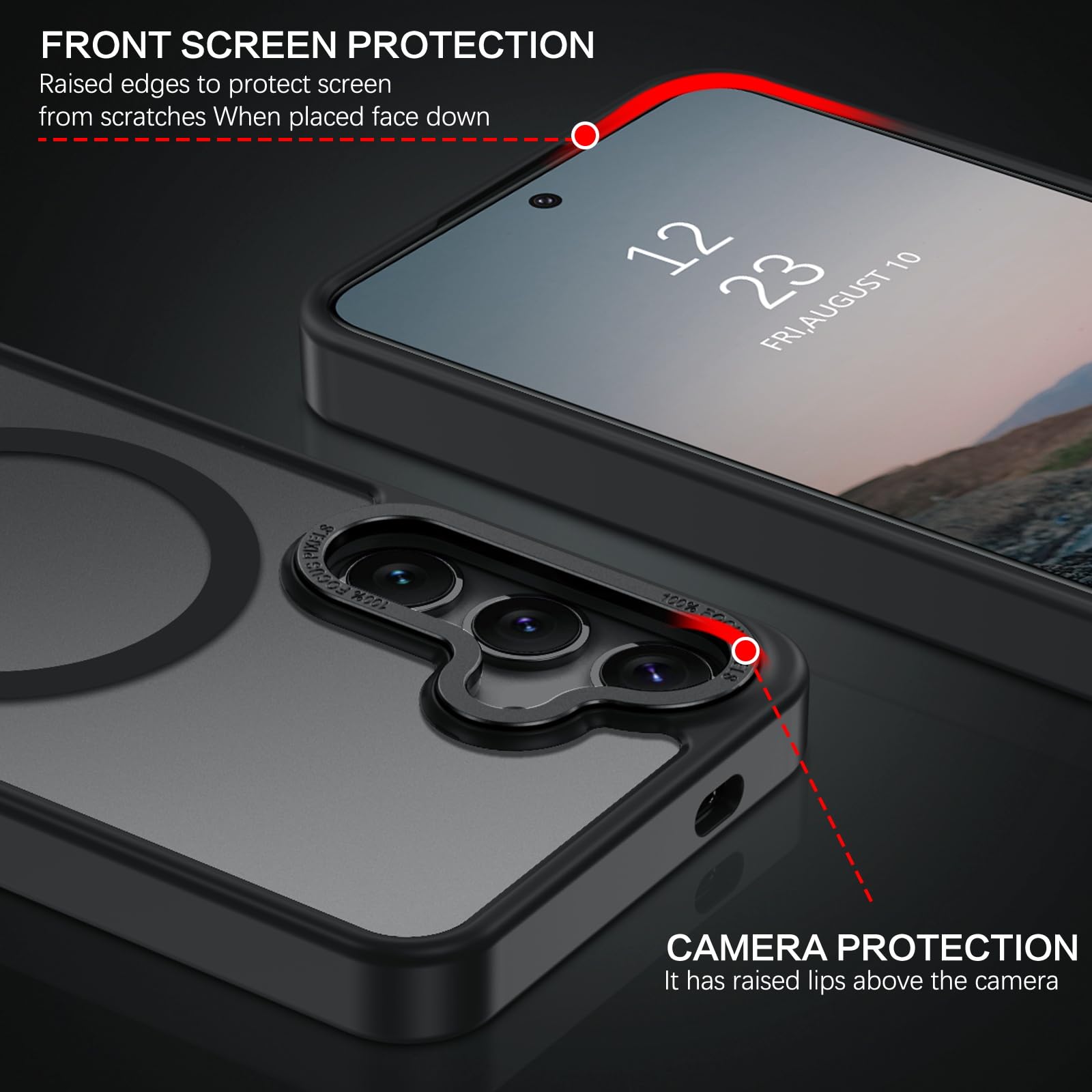 Foto 6 pulgar | Funda Magnética Bentoben Para Samsung Galaxy S24 Plus Negra - Venta Internacional.