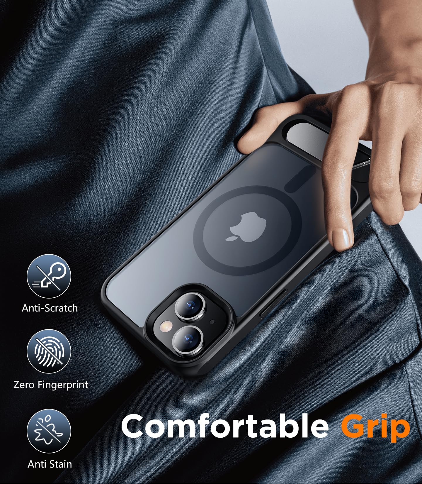 Foto 8 pulgar | Funda De Teléfono Temdan Magnetic Compatible Con Iphone 15 6.1 - Venta Internacional.