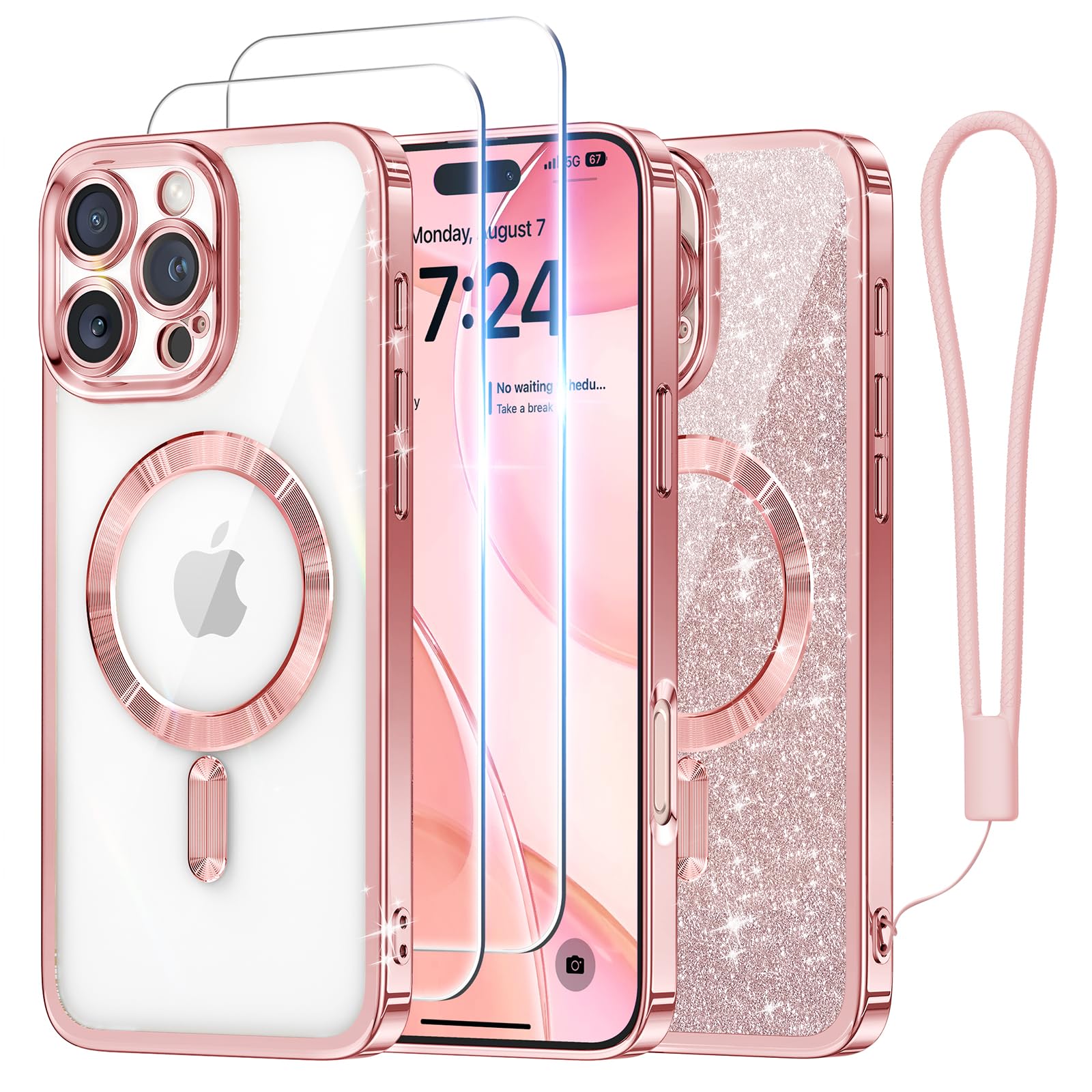 Funda Meifigno Para Iphone 16 Pro De 6,3 Pulgadas Con Magsafe En Oro Rosa - Venta Internacional.