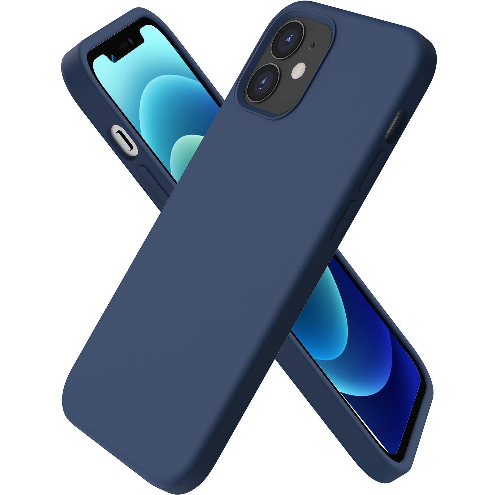 Foto 2 pulgar | Funda De Teléfono Ornarto Compatible Con Iphone 12 Mini, Color Azul Marino - Venta Internacional.