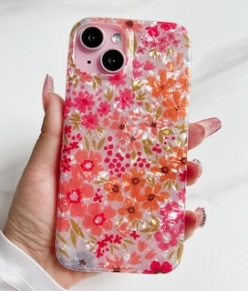 Foto 3 | Funda Qokey Para Iphone 14/13 De 6.1 Pulgadas, Diseño Floral Rosa - Venta Internacional.