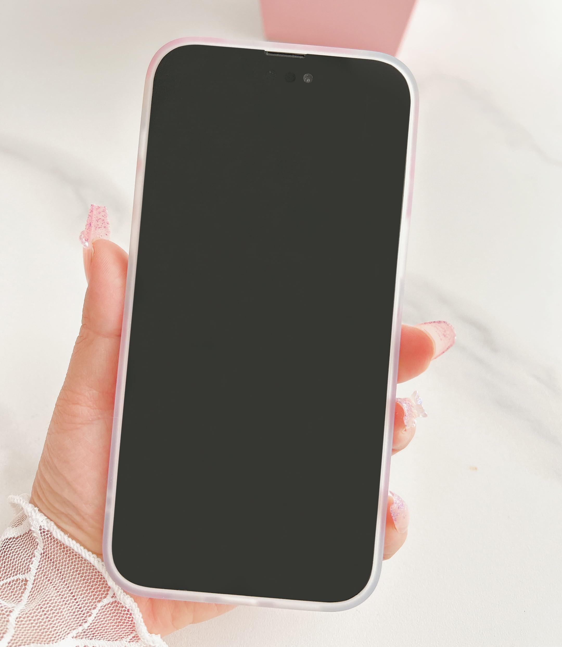 Foto 5 | Funda Qokey Para Iphone 14/13 De 6.1 Pulgadas, Diseño Floral Rosa - Venta Internacional.