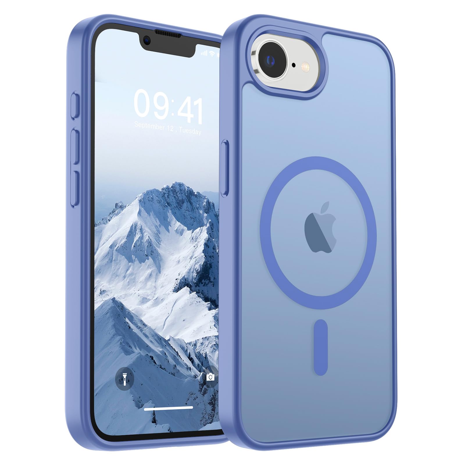 Foto 2 pulgar | Funda Magnética Supfine Para Iphone 16e 2025, Azul Y Morado - Venta Internacional.