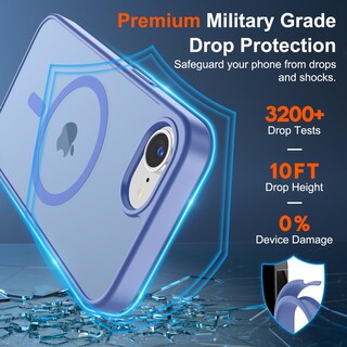 Foto 3 | Funda Magnética Supfine Para Iphone 16e 2025, Azul Y Morado - Venta Internacional.