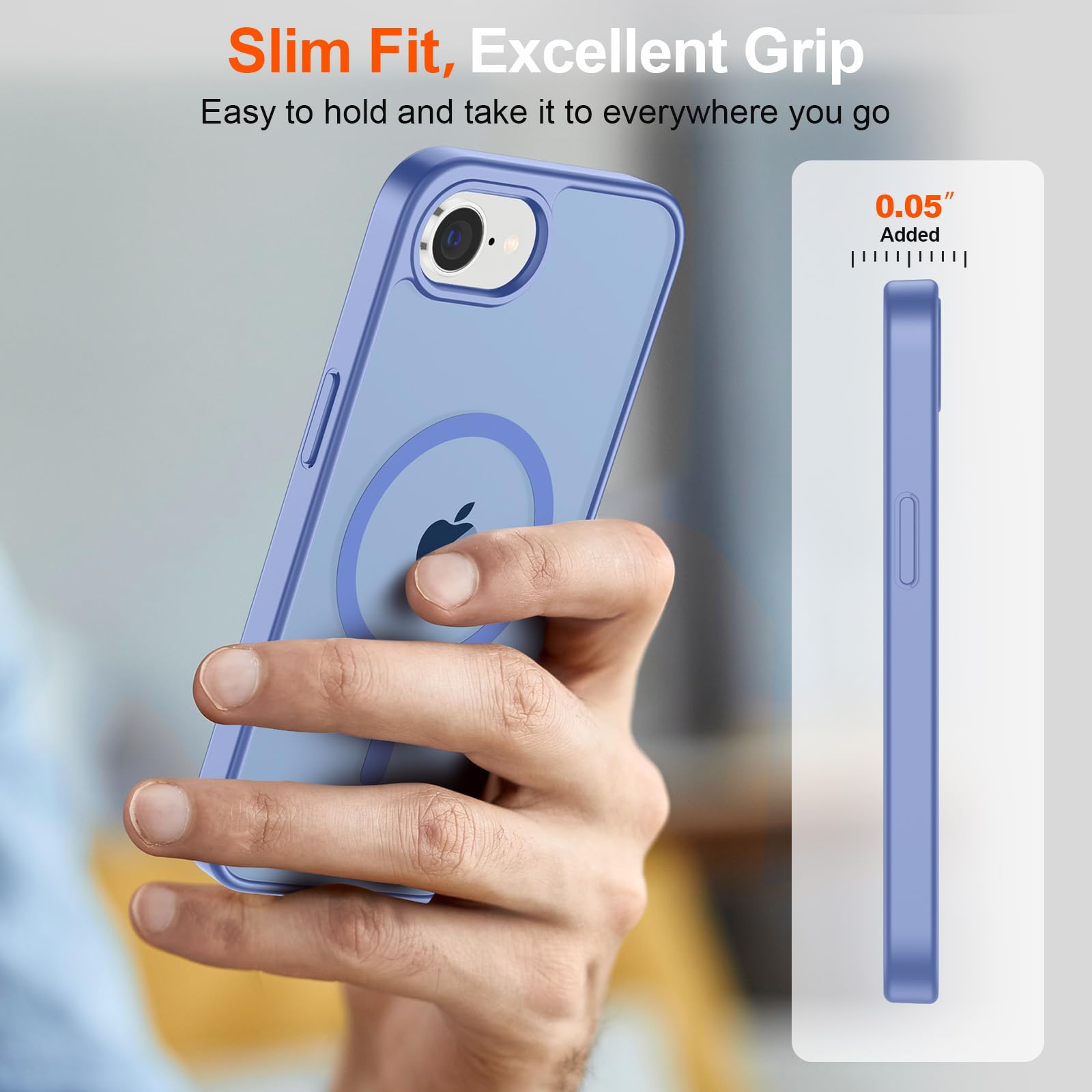 Foto 8 pulgar | Funda Magnética Supfine Para Iphone 16e 2025, Azul Y Morado - Venta Internacional.