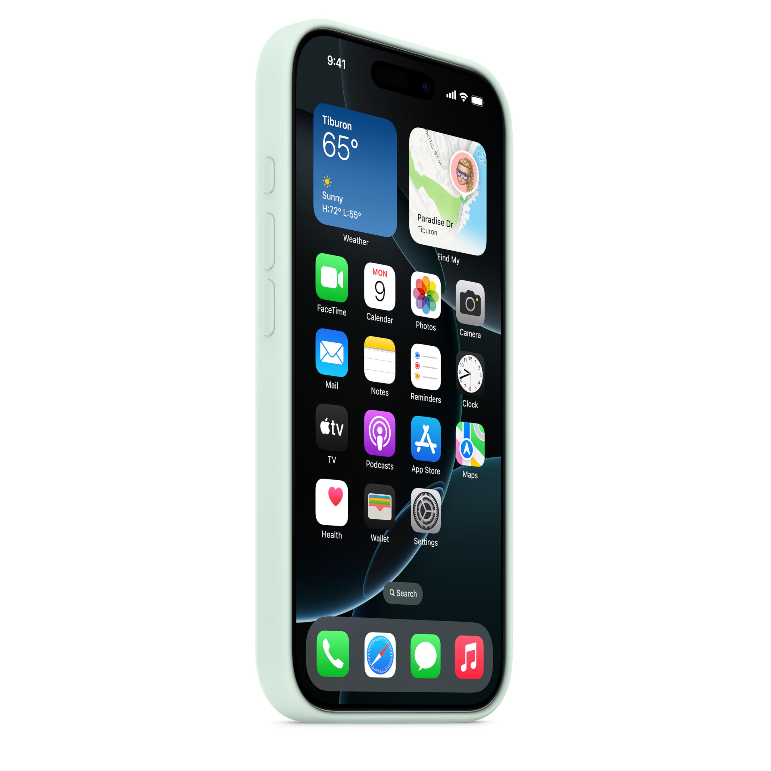 Foto 5 | Funda De Silicona Para Apple Iphone 16 Pro Con Magsafe Aquamarine - Venta Internacional.