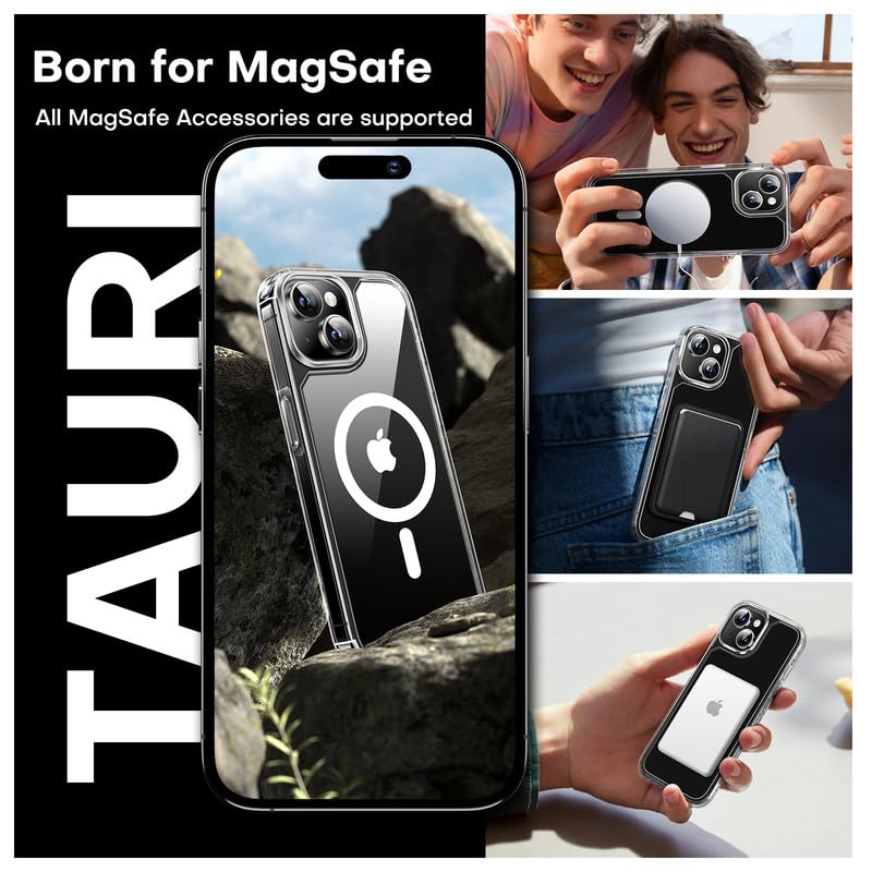 Foto 4 pulgar | Funda De Teléfono Tauri Para Iphone 15 Con 2 Protectores De Pantalla Y 2 Lentes - Venta Internacional.