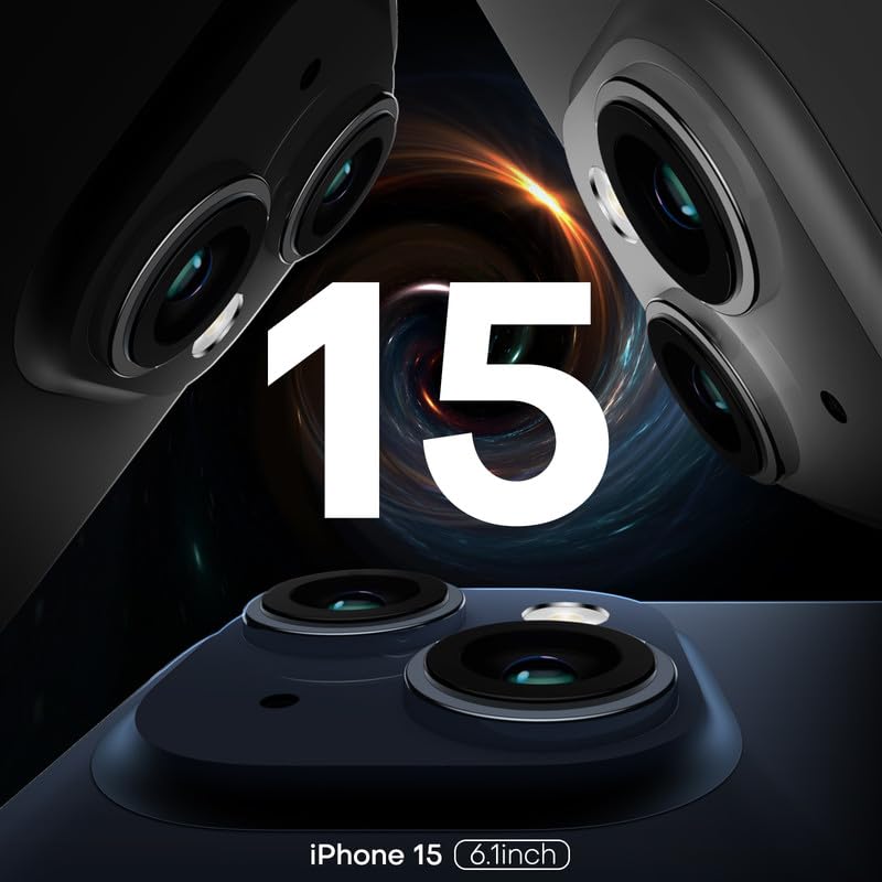 Foto 5 pulgar | Funda De Teléfono Tauri Para Iphone 15 Con 2 Protectores De Pantalla Y 2 Lentes - Venta Internacional.